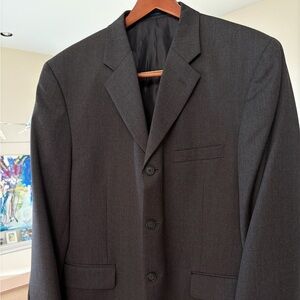 Material London Men’s 100% Wool Suit Jacket in Grey, Size: S40